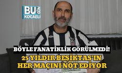 Böyle Fanatiklik Görülmedi! 25 Yıldır Beşiktaş'ın Her Maçını Not Ediyor