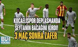 KOCAELİSPOR DEPLASMANDA ŞEYTANIN BACAĞINI KIRDI! 3 MAÇ SONRA ZAFER