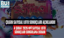 ÇILGIN SAYISAL LOTO SONUÇLARI AÇIKLANDI! 4 ŞUBAT 2026 MPİ SAYISAL LOTO SONUÇLARI SORGULAMA EKRANI