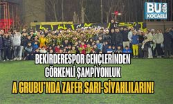 BEKİRDERESPOR GENÇLERİNDEN GÖRKEMLİ ŞAMPİYONLUK: A GRUBU’NDA ZAFER SARI-SİYAHLILARIN!