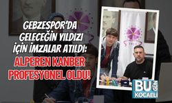 GEBZESPOR’DA GELECEĞİN YILDIZI İÇİN İMZALAR ATILDI: ALPEREN KANBER PROFESYONEL OLDU!