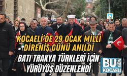 Kocaeli’de 29 Ocak Milli Direniş Günü Anıldı: Batı Trakya Türkleri İçin Yürüyüş Düzenlendi