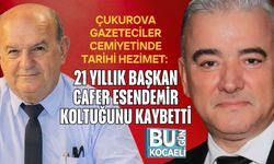ÇUKUROVA GAZETECİLER CEMİYETİNDE TARİHİ HEZİMET: 21 YILLIK BAŞKAN CAFER ESENDEMİR KOLTUĞUNU KAYBETTİ