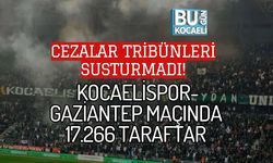 CEZALAR TRİBÜNLERİ SUSTURMADI! KOCAELİSPOR- GAZİANTEP MAÇINDA 17.266 TARAFTAR