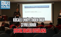 KOCAELİ EMNİYETİNDEN OKUL ÇEVRELERİNDE ÇOCUK ODAKLI UYGULAMA
