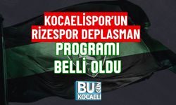 KOCAELİSPOR’UN RİZESPOR DEPLASMAN PROGRAMI BELLİ OLDU