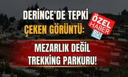 DERİNCE'DE TEPKİ ÇEKEN GÖRÜNTÜ: MEZARLIK DEĞİL TREKKİNG PARKURU!