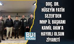 DOÇ. DR. HÜSEYİN FATİH SEZER’DEN MHP İL BAŞKANI KAMİL AKIN’A HAYIRLI OLSUN ZİYARETİ