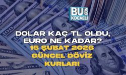 DOLAR KAÇ TL OLDU, EURO NE KADAR? 15 ŞUBAT 2026 GÜNCEL DÖVİZ KURLARI