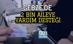 GEBZE'DE 2 BİN AİLEYE YARDIM DESTEĞİ
