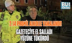 2.14 PROMİL ALKOLLE YAKALANDI! GAZETECİYE EL SALLADI, YÜZÜNE TÜKÜRDÜ