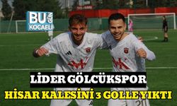 LİDER GÖLCÜKSPOR, HİSAR KALESİNİ 3 GOLLE YIKTI