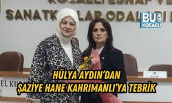 HÜLYA AYDIN’DAN TERZİLER ODASINA YENİDEN SEÇİLEN ŞAZİYE HANE KAHRIMANLI’YA TEBRİK