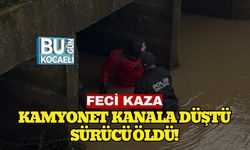Feci Kaza: Kamyonet Kanala Düştü, Sürücü Öldü!