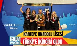 KARTEPE ANADOLU LİSESİ TÜRKİYE İKİNCİSİ OLDU