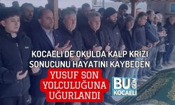 KOCAELİ'DE OKULDA KALP KRİZİ SONUCUNU HAYATINI KAYBEDEN YUSUF SON YOLCULUĞUNA UĞURLANDI