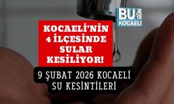 KOCAELİ'NİN 4 İLÇESİNDE SULAR KESİLİYOR! 9 ŞUBAT 2026 KOCAELİ SU KESİNTİLERİ