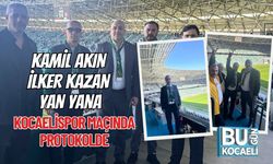 KAMİL AKIN – İLKER KAZAN YAN YANA, KOCAELİSPOR MAÇINDA PROTOKOLDE