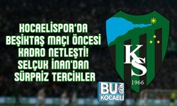 KOCAELİSPOR’DA BEŞİKTAŞ MAÇI ÖNCESİ KADRO NETLEŞTİ! SELÇUK İNAN'DAN SÜRPRİZ TERCİHLER