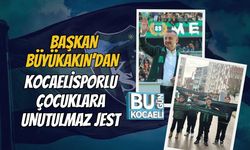 BAŞKAN BÜYÜKAKIN’DAN KOCAELİSPORLU ÇOCUKLARA UNUTULMAZ JEST