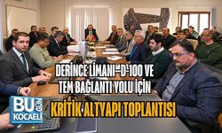 DERİNCE LİMANI–D-100 VE TEM BAĞLANTI YOLU İÇİN KRİTİK ALTYAPI TOPLANTISI
