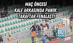 MAÇ ÖNCESİ KALE ARKASINDA PANİK: TARAFTAR FENALAŞTI