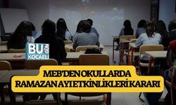 MEB’DEN OKULLARDA RAMAZAN AYI ETKİNLİKLERİ KARARI