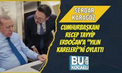 SERDAR KARAGÖZ CUMHURBAŞKANI RECEP TAYYİP ERDOĞAN'A "YILIN KARELERİ"Nİ OYLATTI