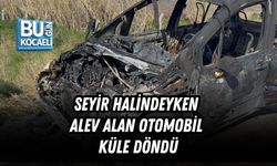 SEYİR HALİNDEYKEN ALEV ALAN OTOMOBİL KÜLE DÖNDÜ
