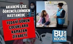 AKADEMİ LİSE ÖĞRENCİLERİNDEN HASTANEDE TEDAVİ GÖREN ÇOCUKLARA RAMAZAN ZİYARETİ