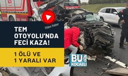 TEM OTOYOLU'NDA FECİ KAZA! 1 ÖLÜ VE 1 YARALI VAR