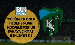 TRİBÜNLER DOLU, HEDEF 3 PUAN! KOCAELİSPOR’UN SAHAYA ÇIKMASI BEKLENEN 11’İ