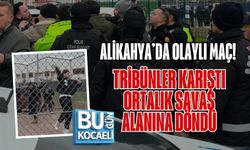 ALİKAHYA’DA OLAYLI MAÇ! TRİBÜNLER KARIŞTI, ORTALIK SAVAŞ ALANINA DÖNDÜ