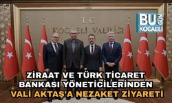 Ziraat ve Türk Ticaret Bankası Yöneticilerinden Vali Aktaş’a Nezaket Ziyareti