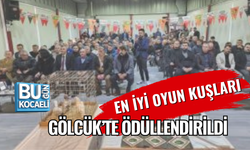EN İYİ OYUN KUŞLARI GÖLCÜK’TE ÖDÜLLENDİRİLDİ