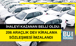 İHALEYİ KAZANAN BELLİ OLDU: 206 ARAÇLIK DEV KİRALAMA SÖZLEŞMESİ İMZALANDI