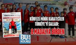 KÖRFEZLİ MİNİK KARATECİLER TÜRKİYE’Yİ SALLADI: 8 MADALYA BİRDEN