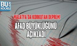 MALATYA’DA KORKUTAN DEPREM! AFAD BÜYÜKLÜĞÜNÜ AÇIKLADI
