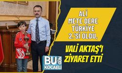 ALİ METE DERE TÜRKİYE 2.’Sİ OLDU, VALİ AKTAŞ’I ZİYARET ETTİ