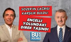 SÖZER’İN ÇAĞRISI KARŞILIK BULDU: ENGELLİ YOLUNDAKİ DİREK TAŞINDI