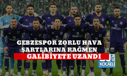 GEBZESPOR ZORLU HAVA ŞARTLARINA RAĞMEN GALİBİYETE UZANDI