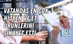 VATANDAŞ EN ÇOK HİJYEN VE ET ÜRÜNLERİNİ ŞİKAYET ETTİ