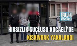 HIRSIZLIK SUÇLUSU KOCAELİ’DE KISKIVRAK YAKALANDI