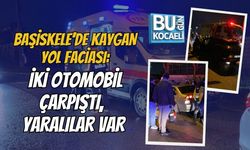 BAŞİSKELE’DE KAYGAN YOL FACİASI: İKİ OTOMOBİL ÇARPIŞTI, YARALILAR VAR