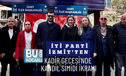 İYİ PARTİ İZMİT’TEN KADİR GECESİ’NDE KANDİL SİMİDİ İKRAMI