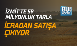 İzmit’te 59 Milyonluk Tarla İcradan Satışa Çıkıyor