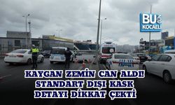 KAYGAN ZEMİN CAN ALDI! STANDART DIŞI KASK DETAYI DİKKAT ÇEKTİ