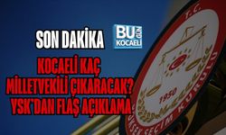 SON DAKİKA: KOCAELİ KAÇ MİLLETVEKİLİ ÇIKARACAK? YSK’DAN FLAŞ AÇIKLAMA