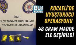 KOCAELİ’DE UYUŞTURUCU OPERASYONU: 48 GRAM MADDE ELE GEÇİRİLDİ