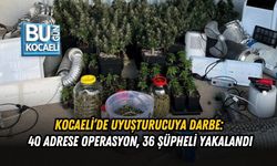 KOCAELİ’DE UYUŞTURUCUYA DARBE: 40 ADRESE OPERASYON, 36 ŞÜPHELİ YAKALANDI